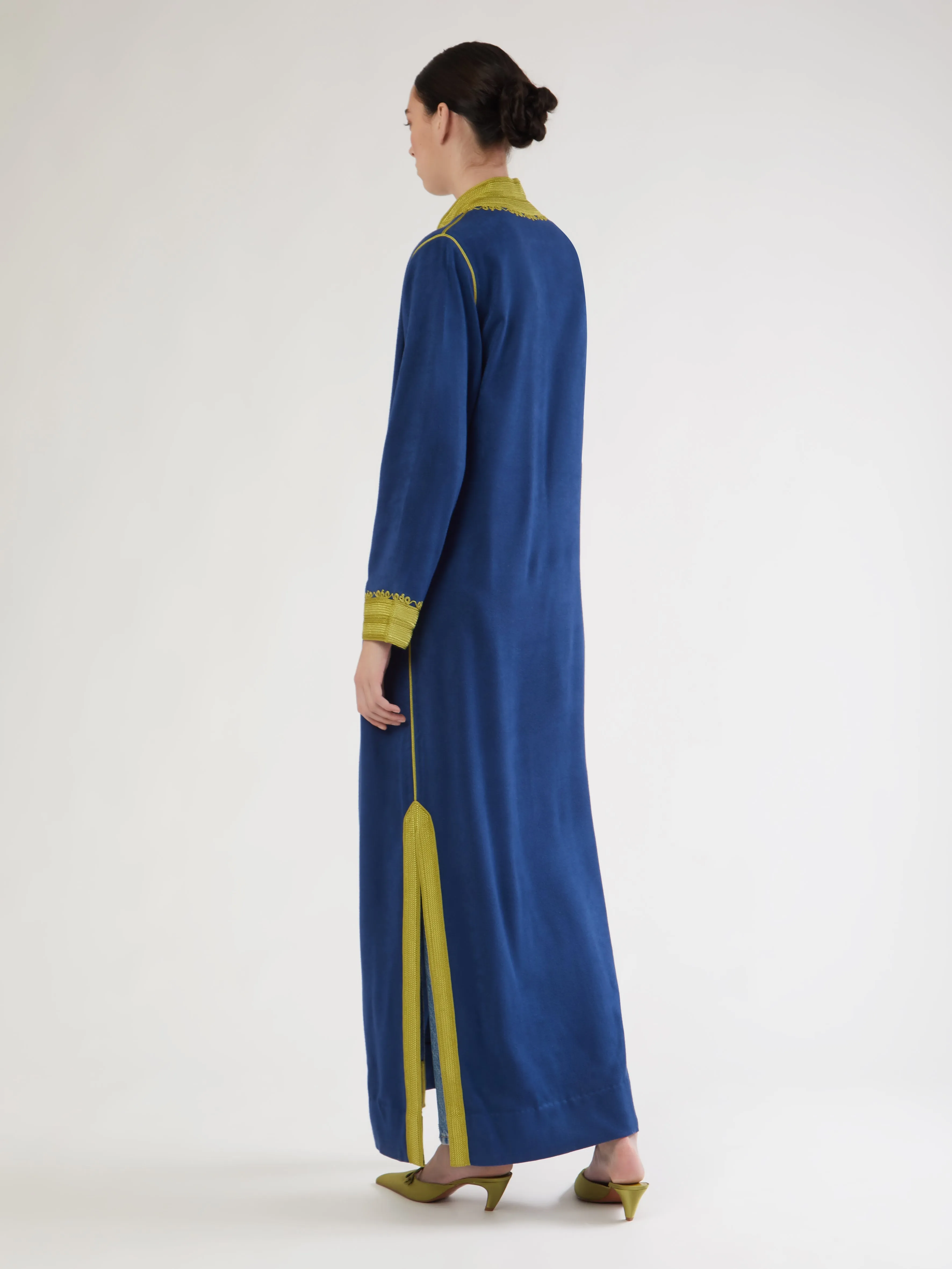 Robe longue marocaine en cachemire