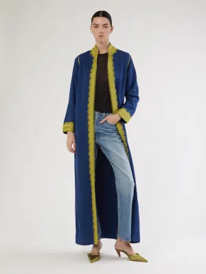 Robe longue marocaine en cachemire