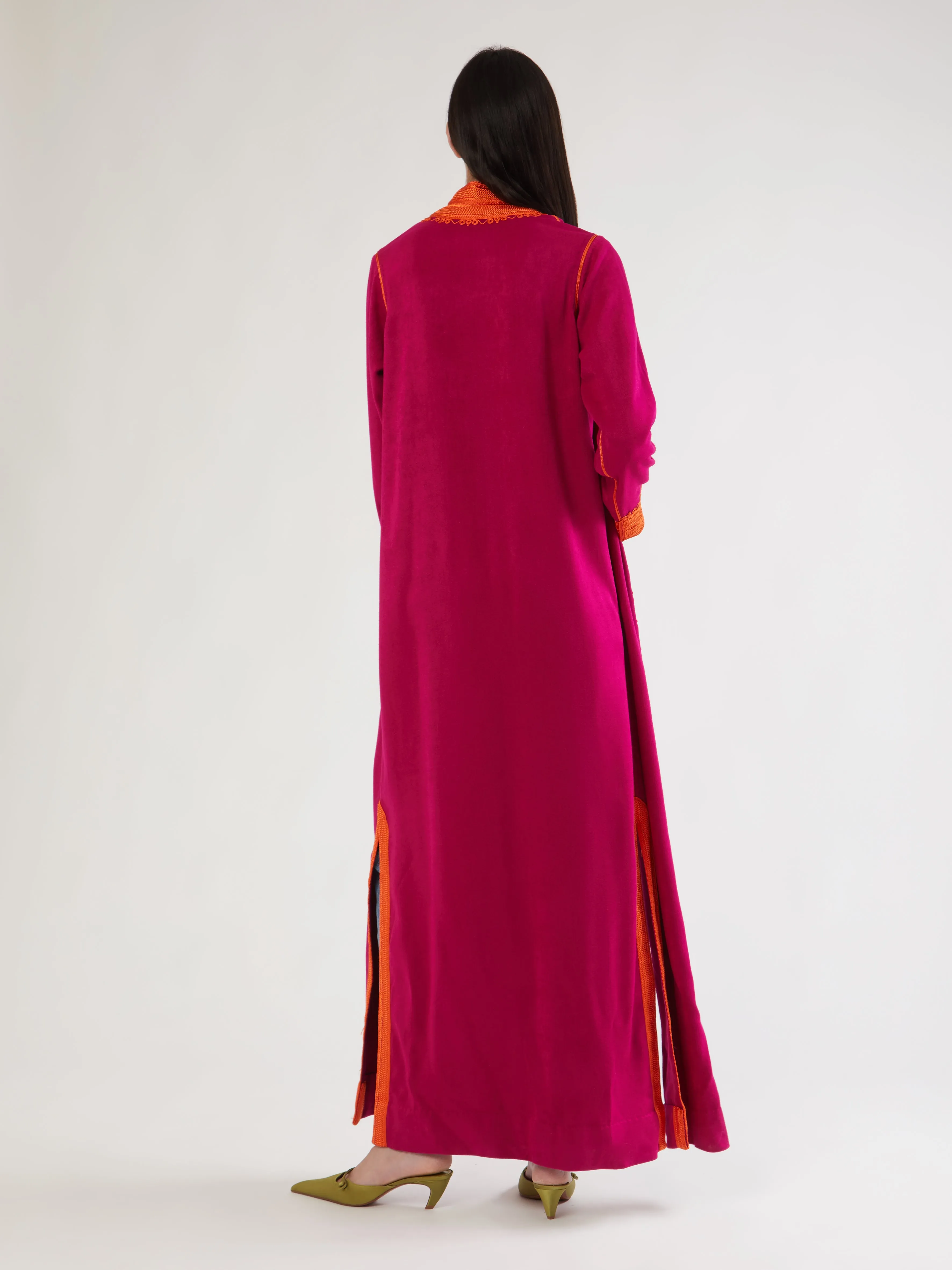 Robe longue marocaine en cachemire