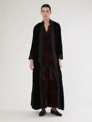 Robe longue en velours marocaine