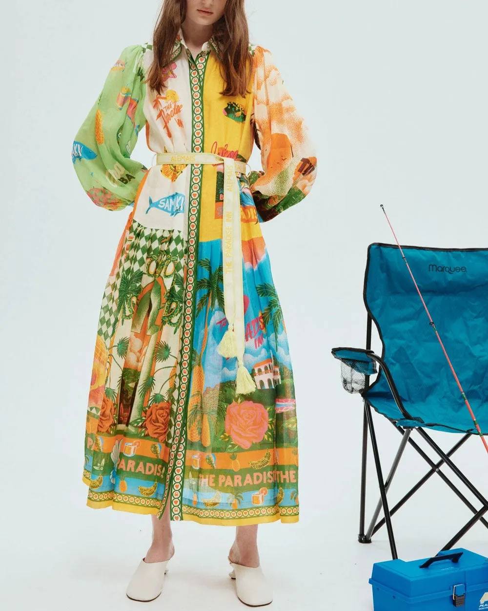 Robe chemisier Paradiso multicolore