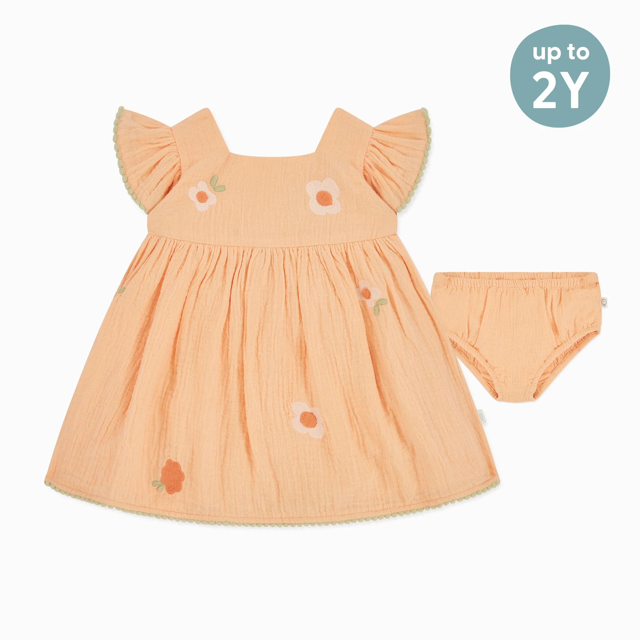 Ensemble Robe à Volants en Mousseline et Culotte