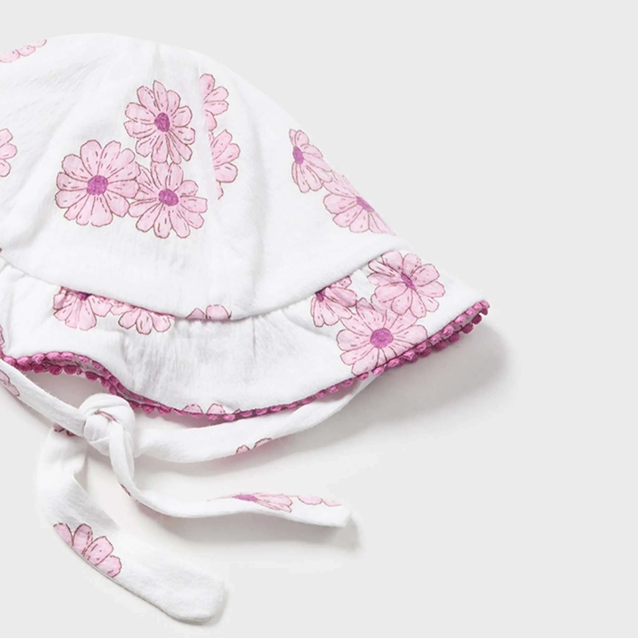 Combinaison Florale pour Nouveau-né avec Ensemble de Chapeau