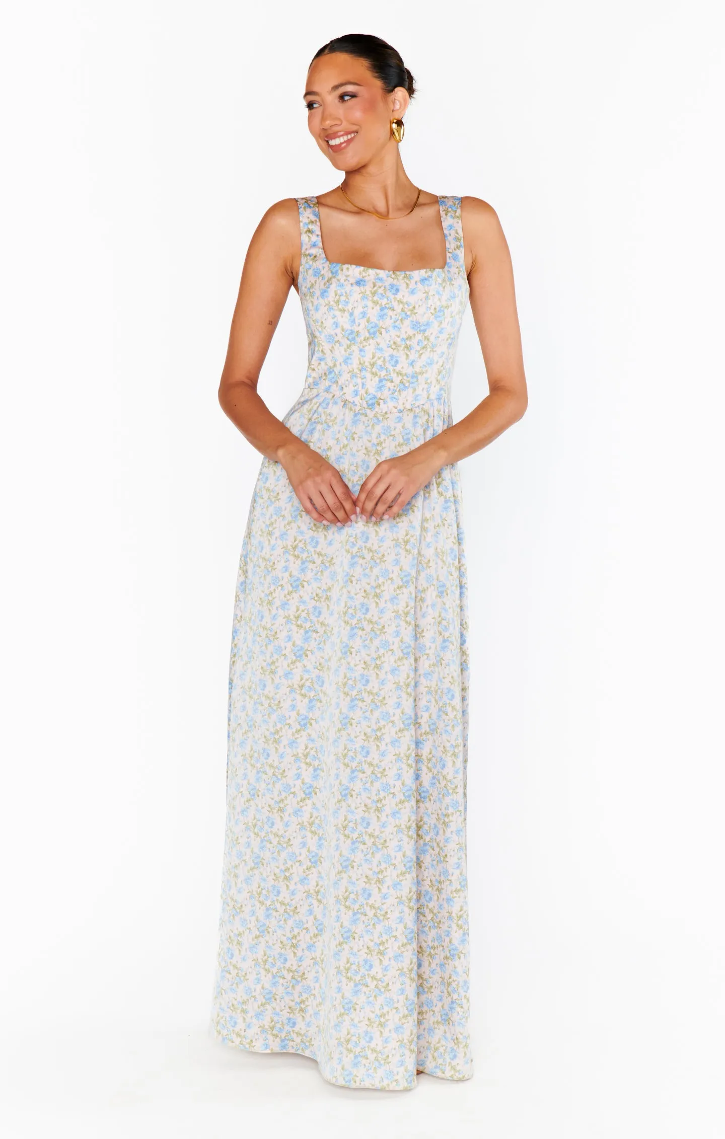 Robe Maxi Nina ~ Satin Luxe Rose Charmant