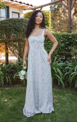 Robe Maxi Nina ~ Satin Luxe Rose Charmant