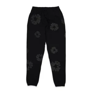 NWT DENIM TEARS PANTALON DE TRAVAIL IMPRIMÉ COURONNE NOIRE TAILLE L 190$