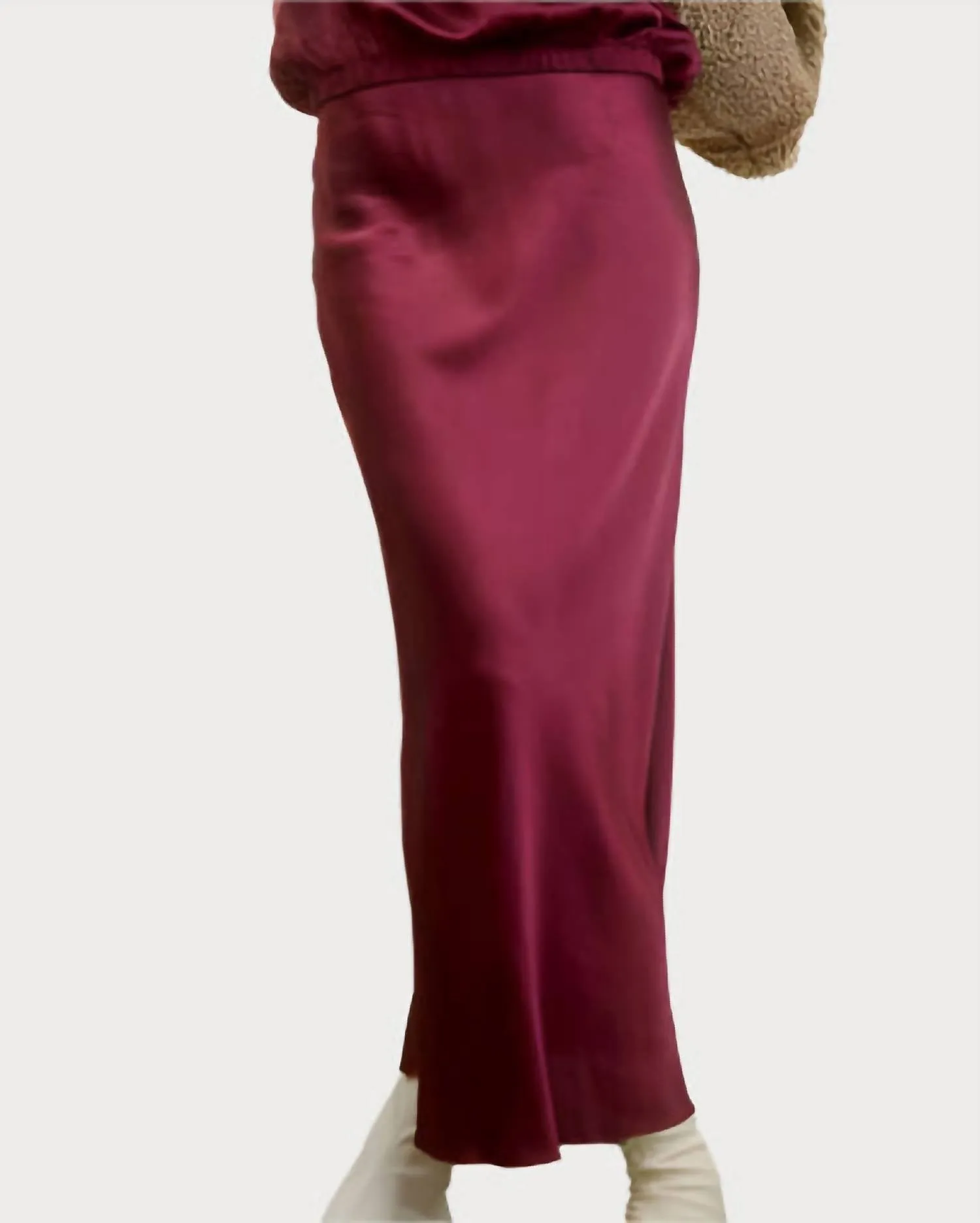 Jupe mi-longue O'darling en satin Pinot