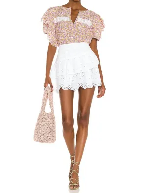 Mini-jupe Onika en teinte antique