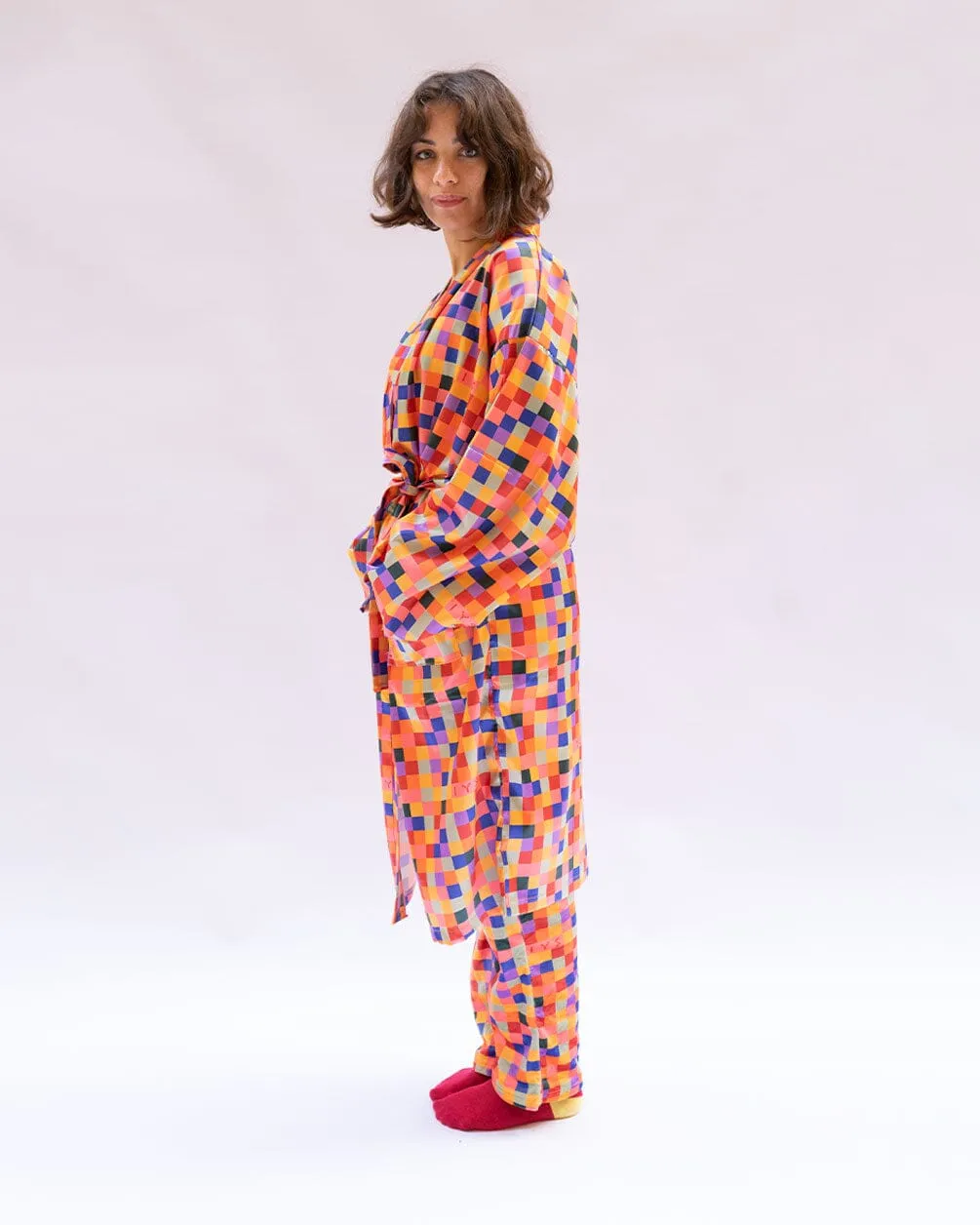 Robe Floppy Orange Pixels