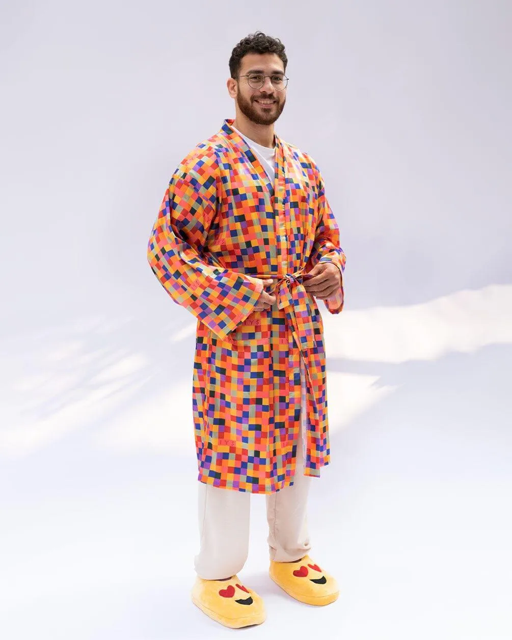 Robe Floppy Orange Pixels