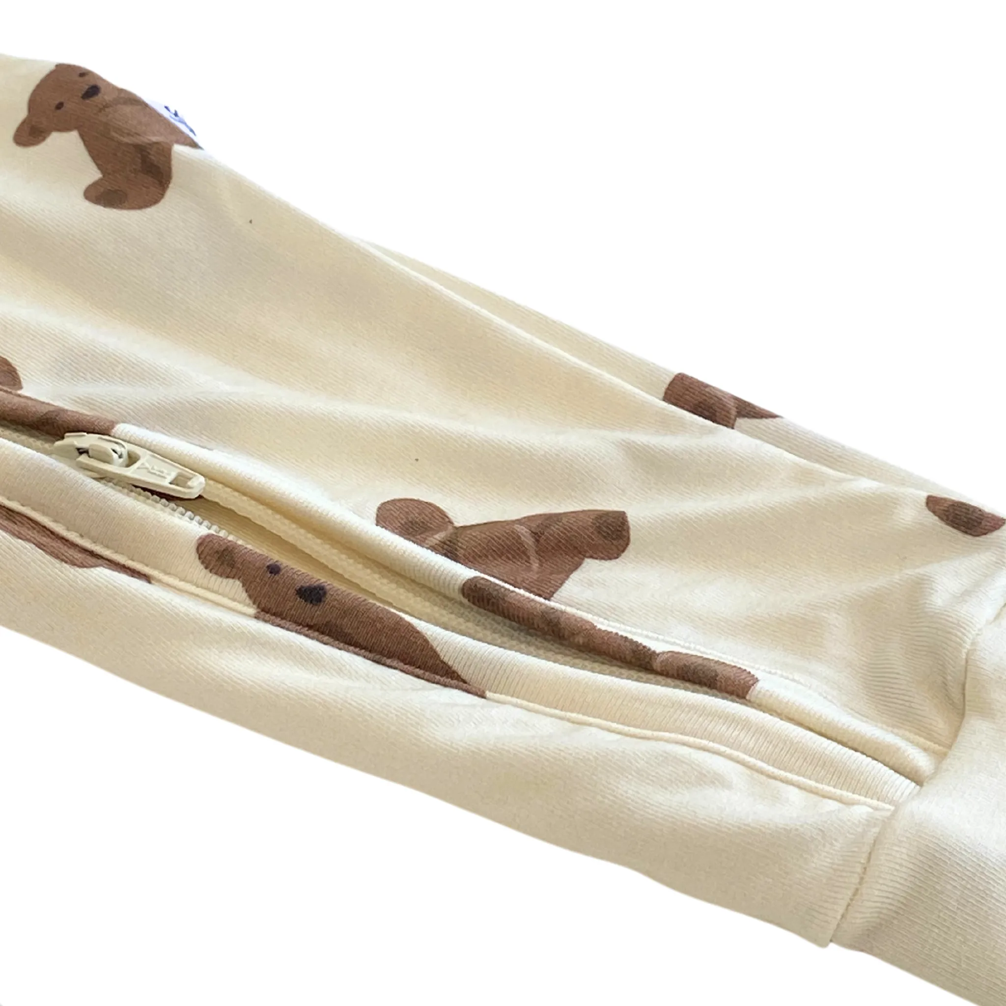 Pyjama convertible en viscose de bambou bio avec ours en peluche