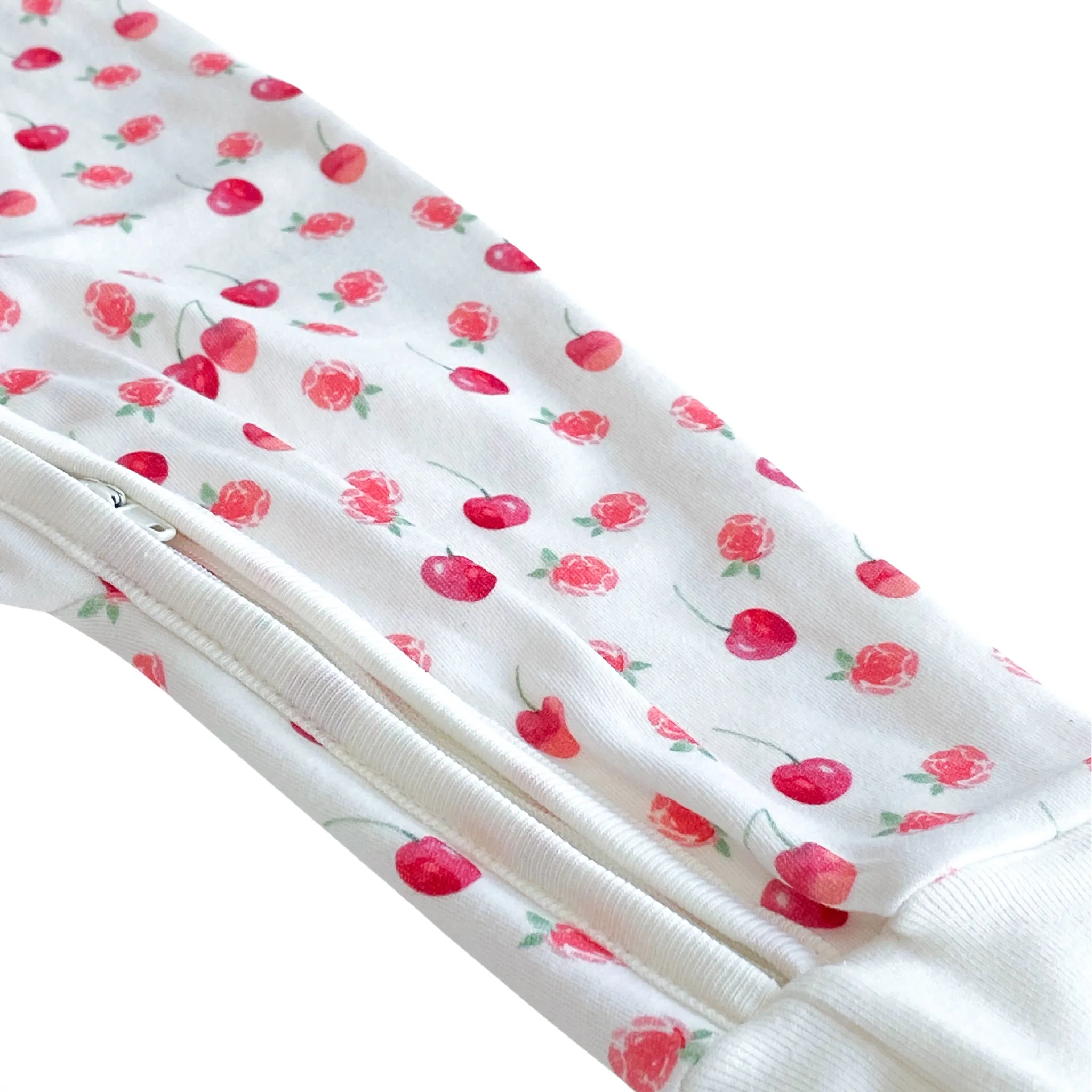 Pyjama convertible en coton bio Cerise avec Framboises