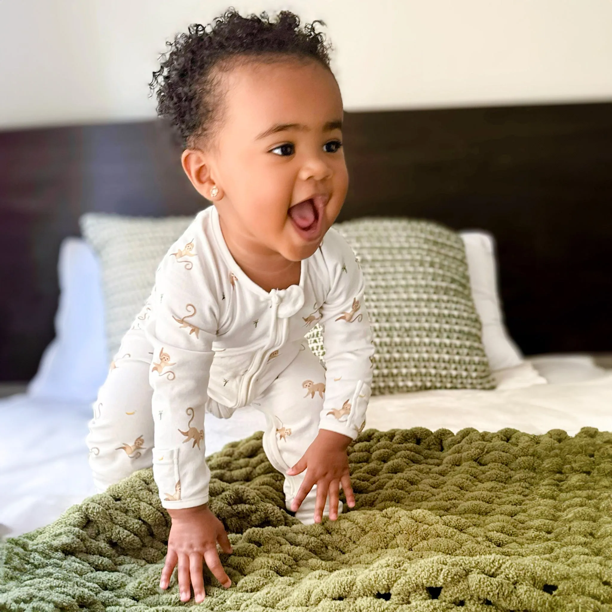 Pyjama Singe Convertible en Coton Bio