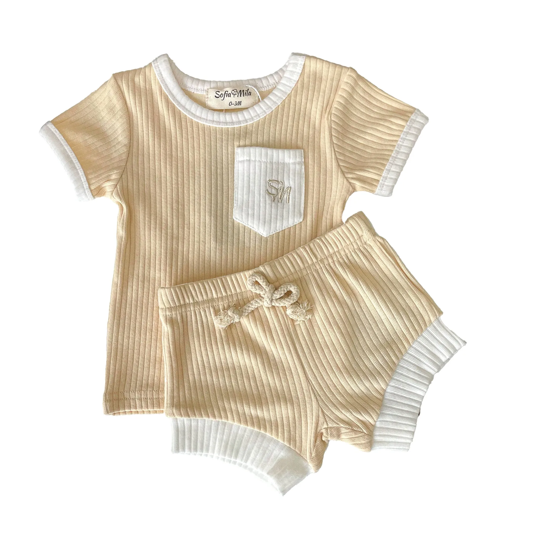 Ensemble Short et T-Shirt en Coton Bio
