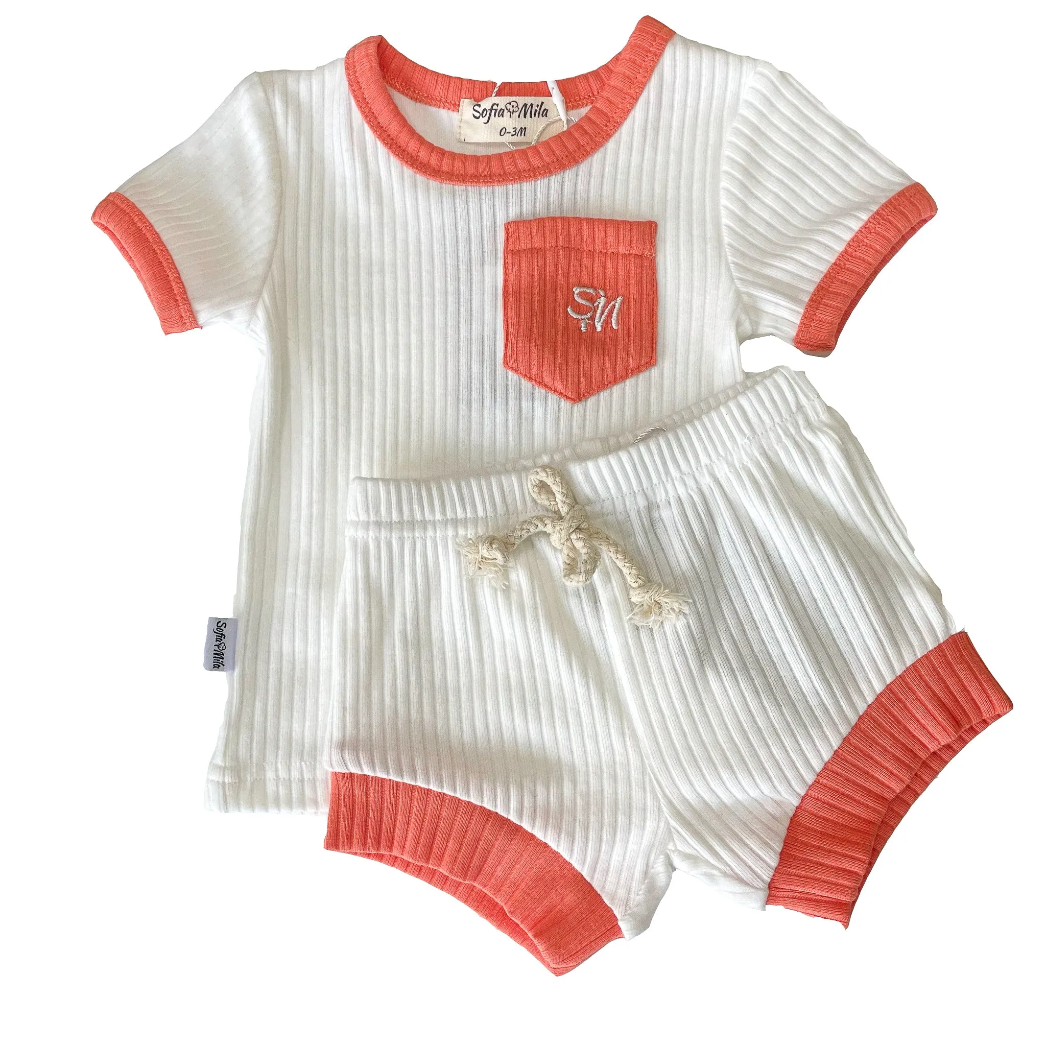 Ensemble Short et T-Shirt en Coton Bio