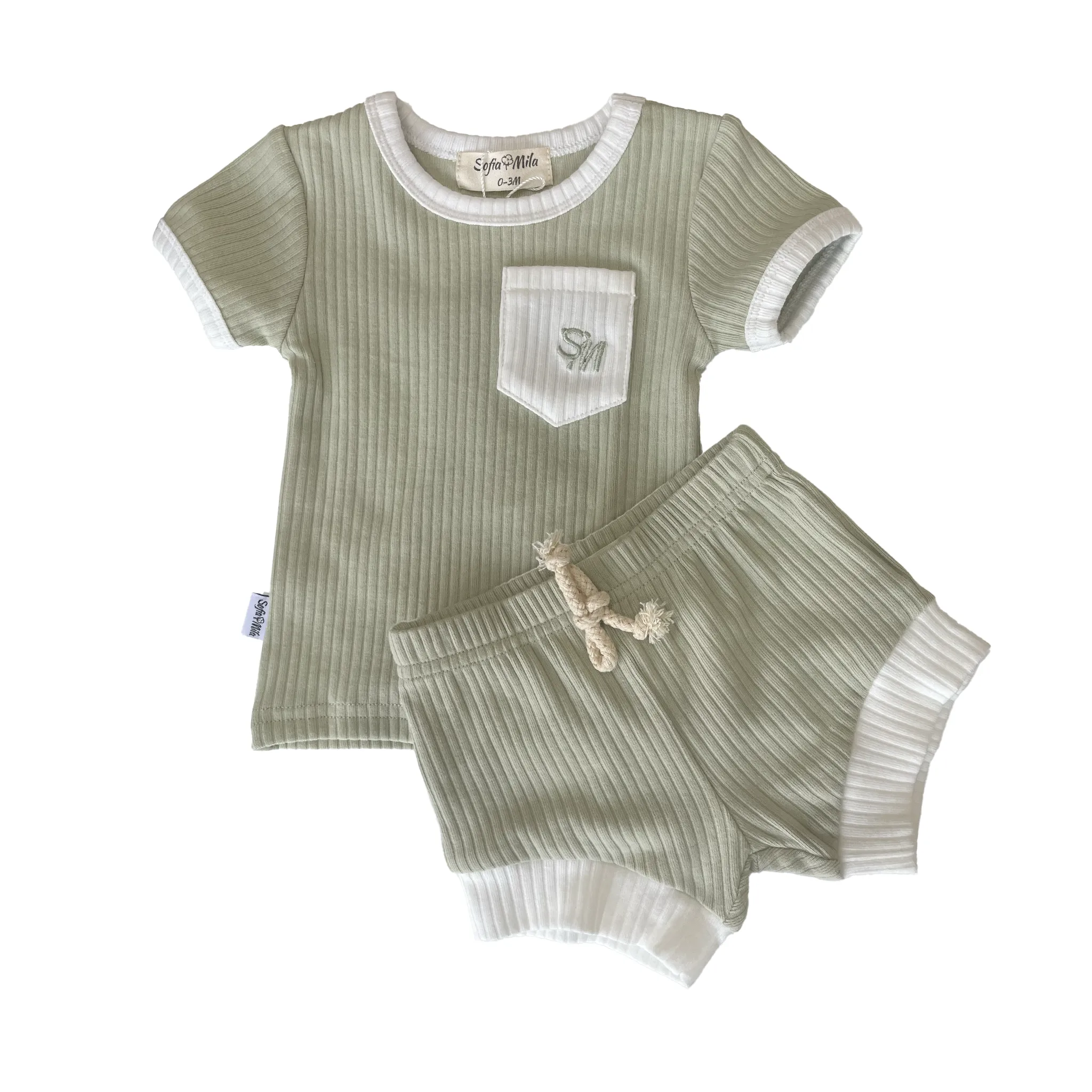 Ensemble Short et T-Shirt en Coton Bio