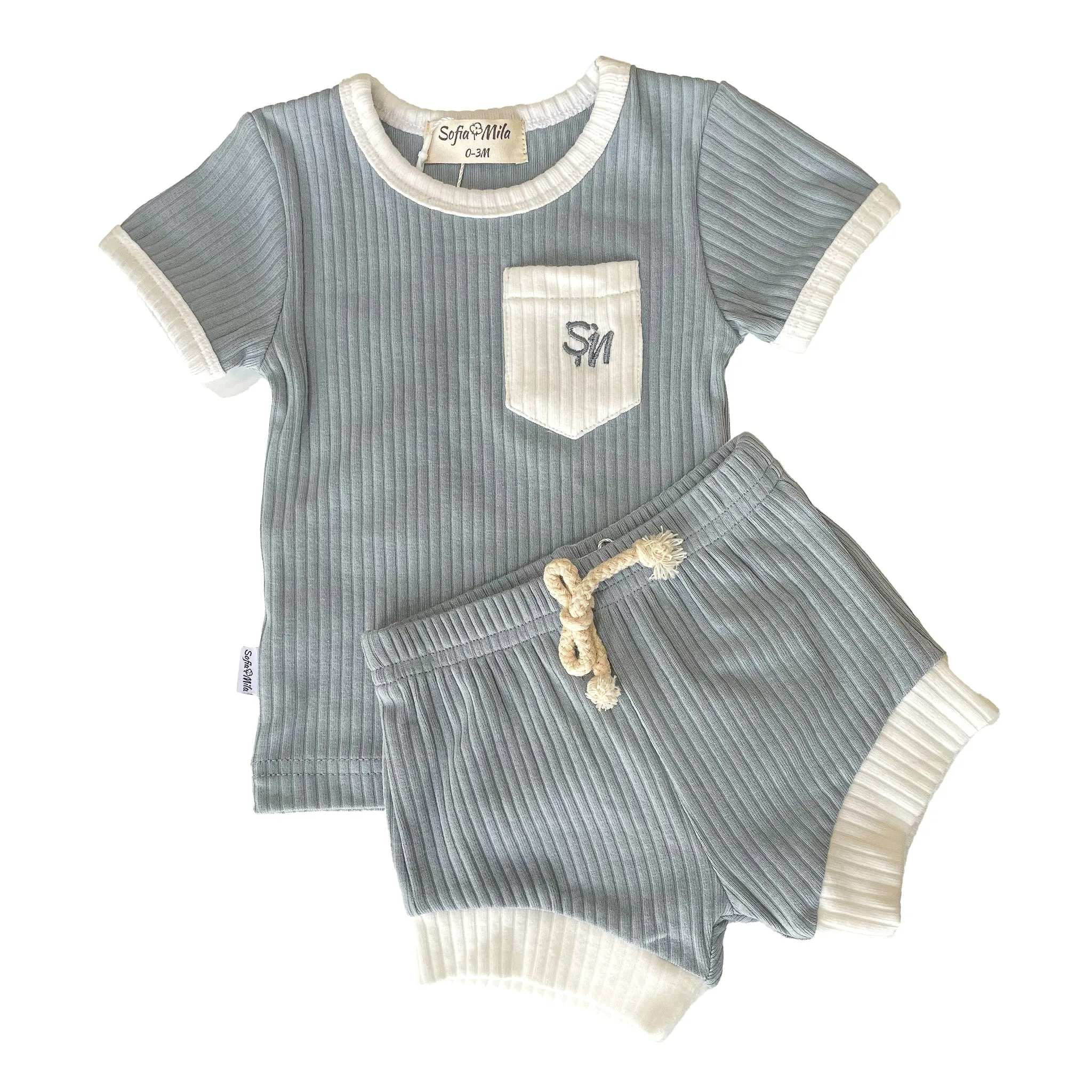 Ensemble Short et T-Shirt en Coton Bio
