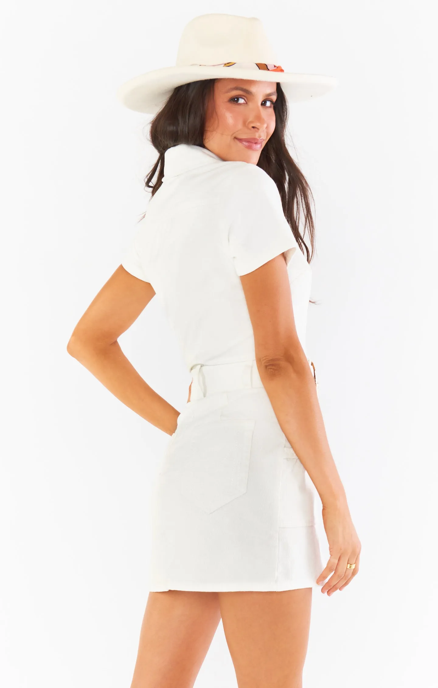 Robe Outlaw ~ Velours côtelé crème