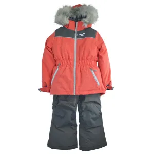 Combinaison neige Perlimpinpin pour tout-petits et filles - Texturé Langoustine (Tailles 4, 5 & 6) Babykids Perlimpinpin