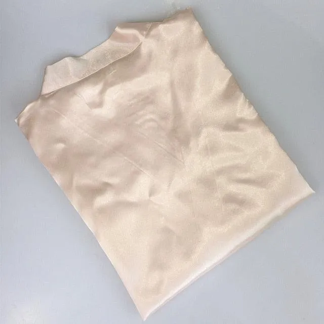 Robe de mariée personnalisée en soie satinée - Robes de mariée sur mesure