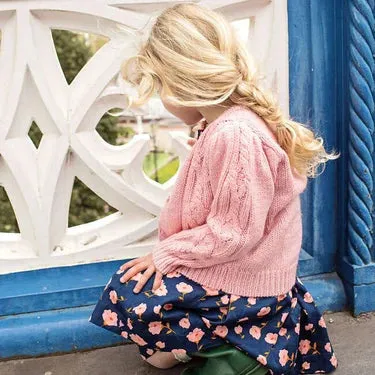 Pull Constance Pink Chicken Cable - Rose Poussiéreux
