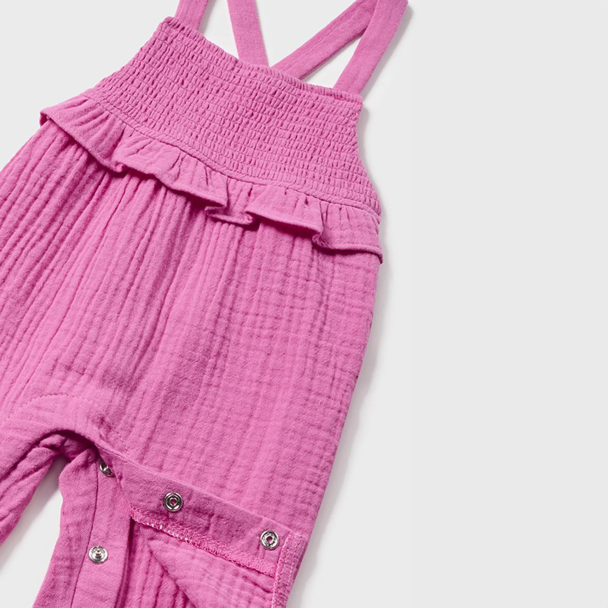 Ensemble Salopette Rose avec Chemise à Fleurs