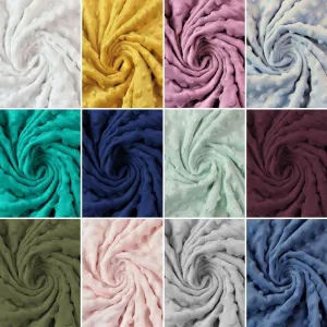 Tissu en polaire pelucheux à fossettes