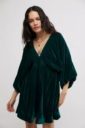 Robe mini en velours Portia