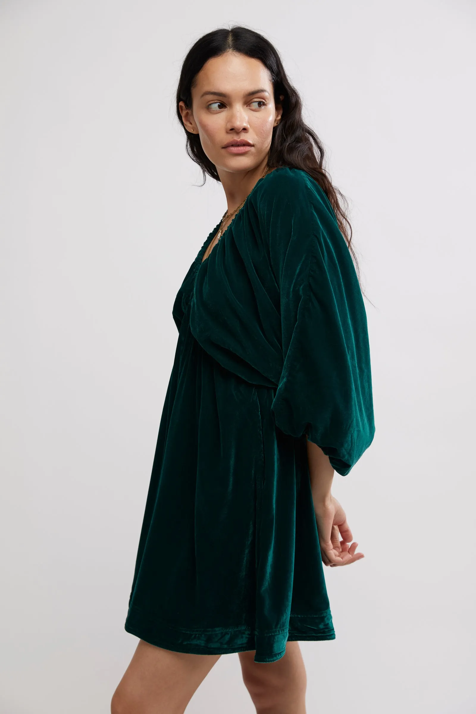 Robe mini en velours Portia