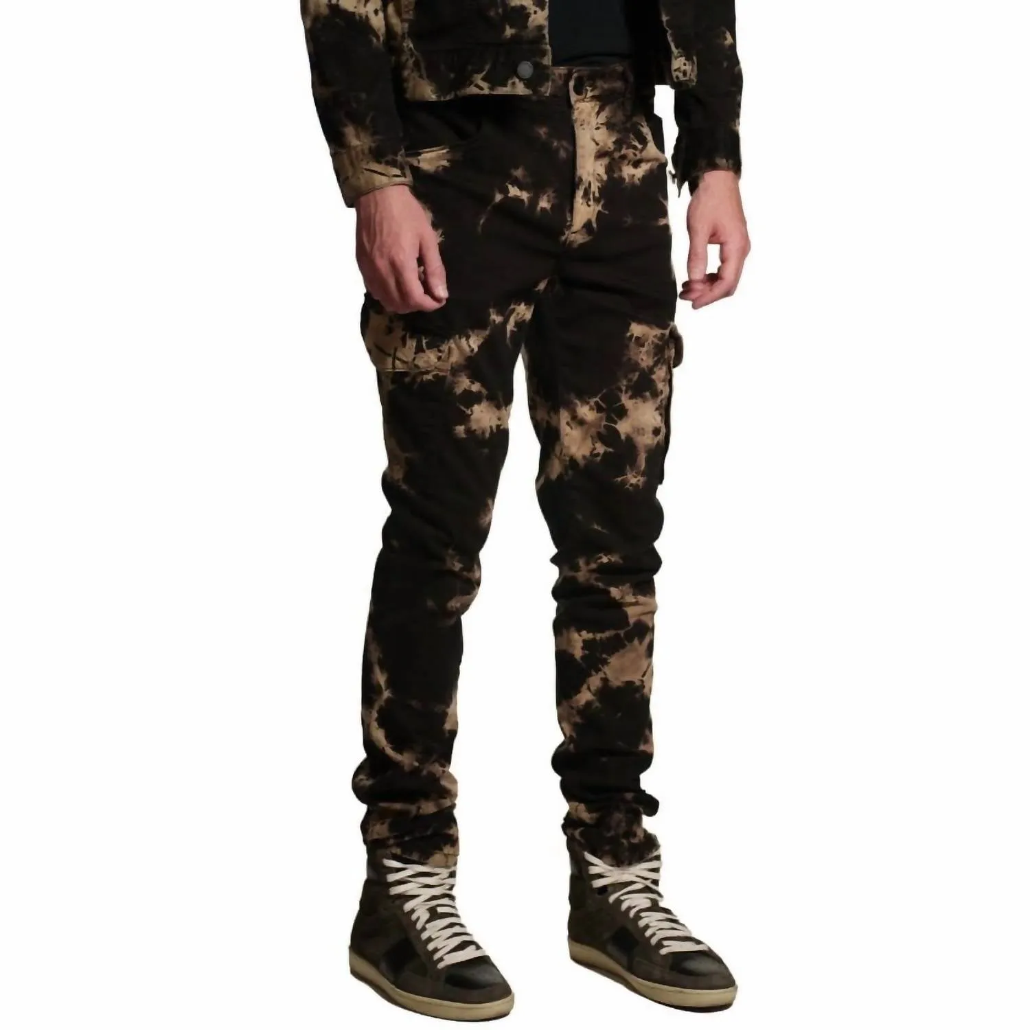 Pantalon Cargo Tie Dye Preston en Tempête de Sable