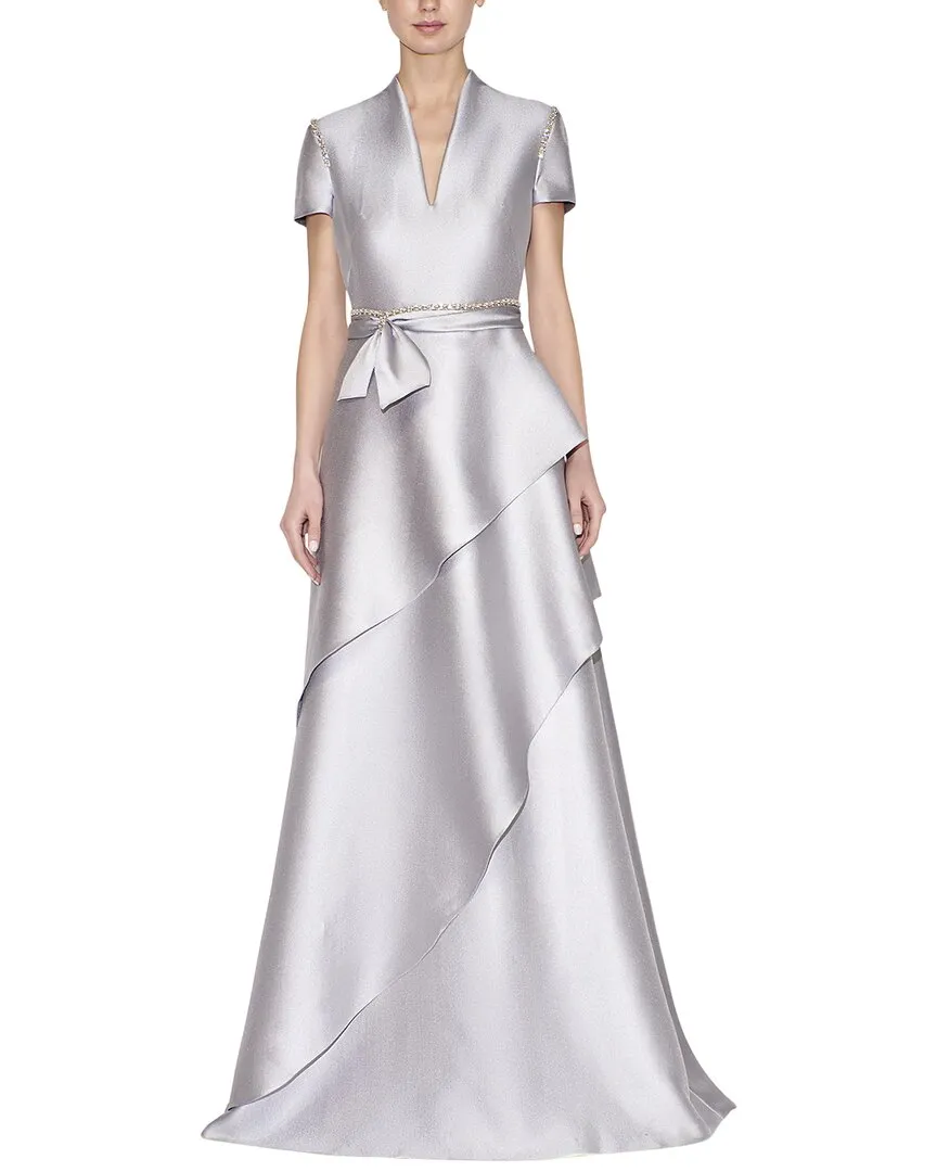 Reem Acra Kaftan à Volants