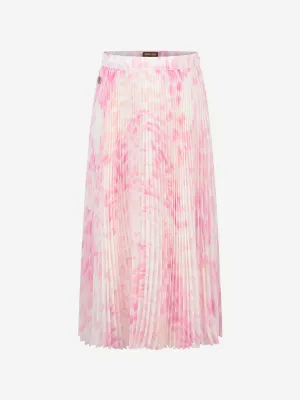 Roberto Cavalli Girls Jupe plissée à imprimé léopard