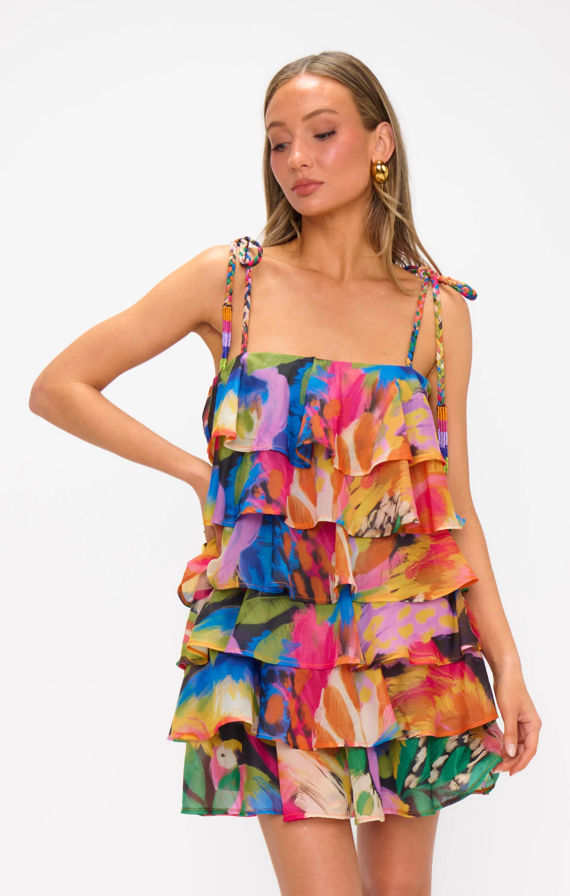 Robe à volants Rowen ~ Minuit à Rio