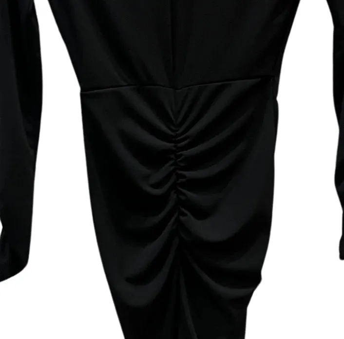 Robe ruchée avec fente