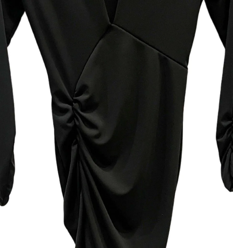 Robe ruchée avec fente