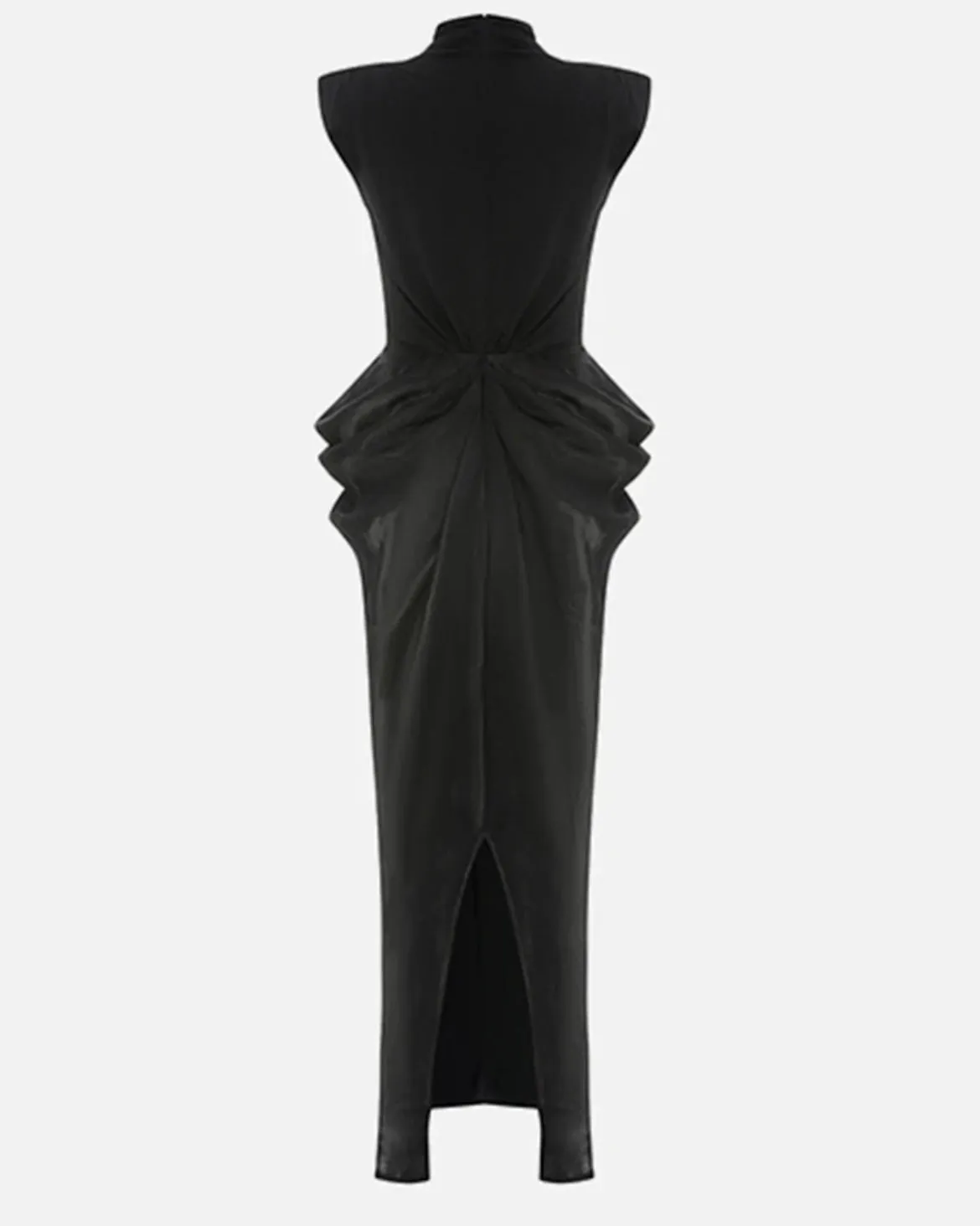 Robe longue plissée