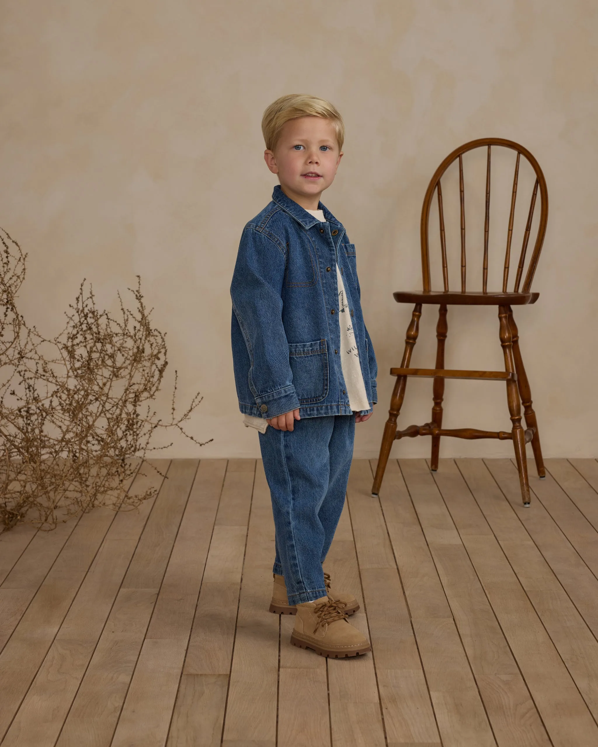 Rylee   Cru Pantalon large pour bébé/enfant | Indigo