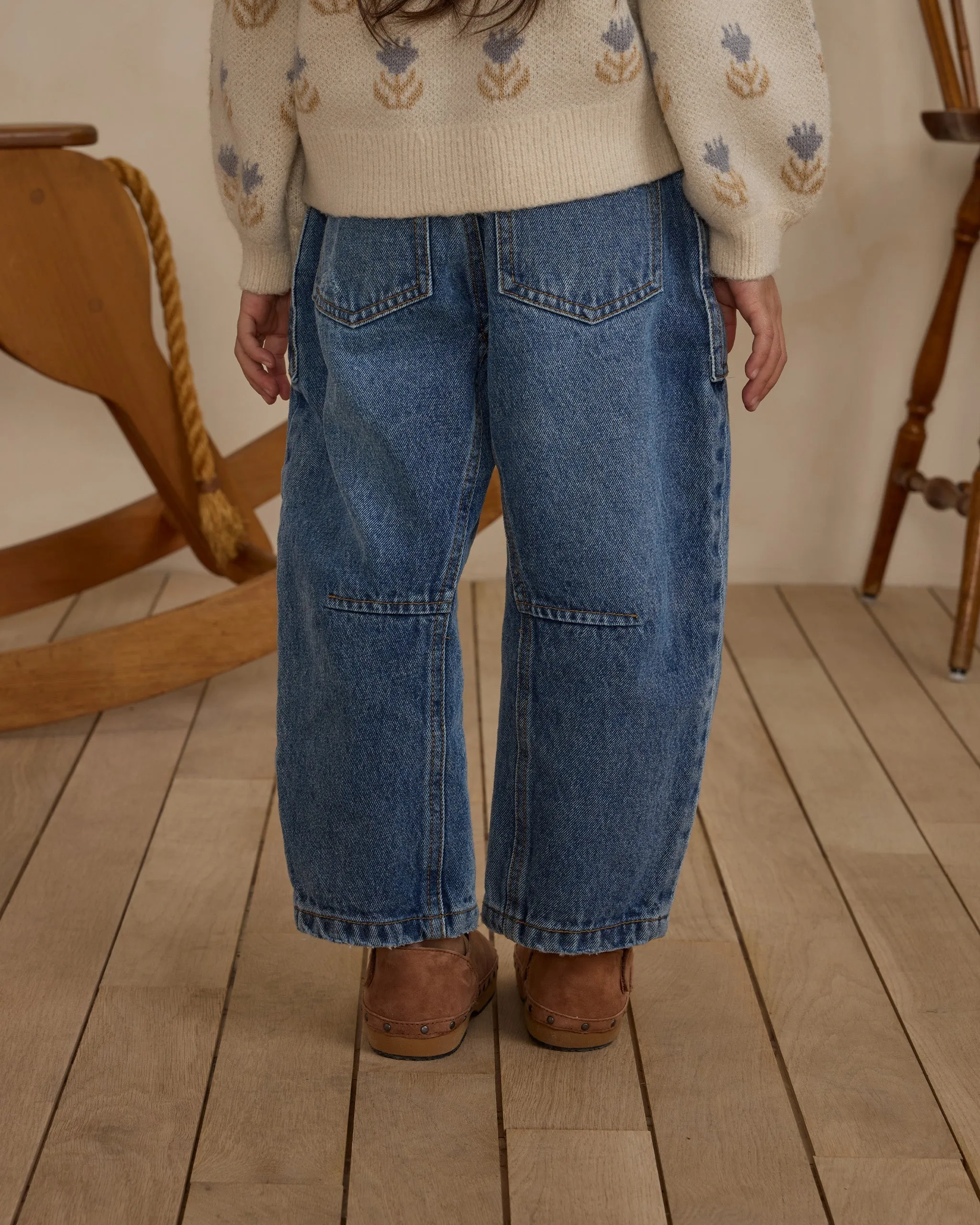 Rylee   Cru Pantalon tonneau bébé-enfant | Indigo