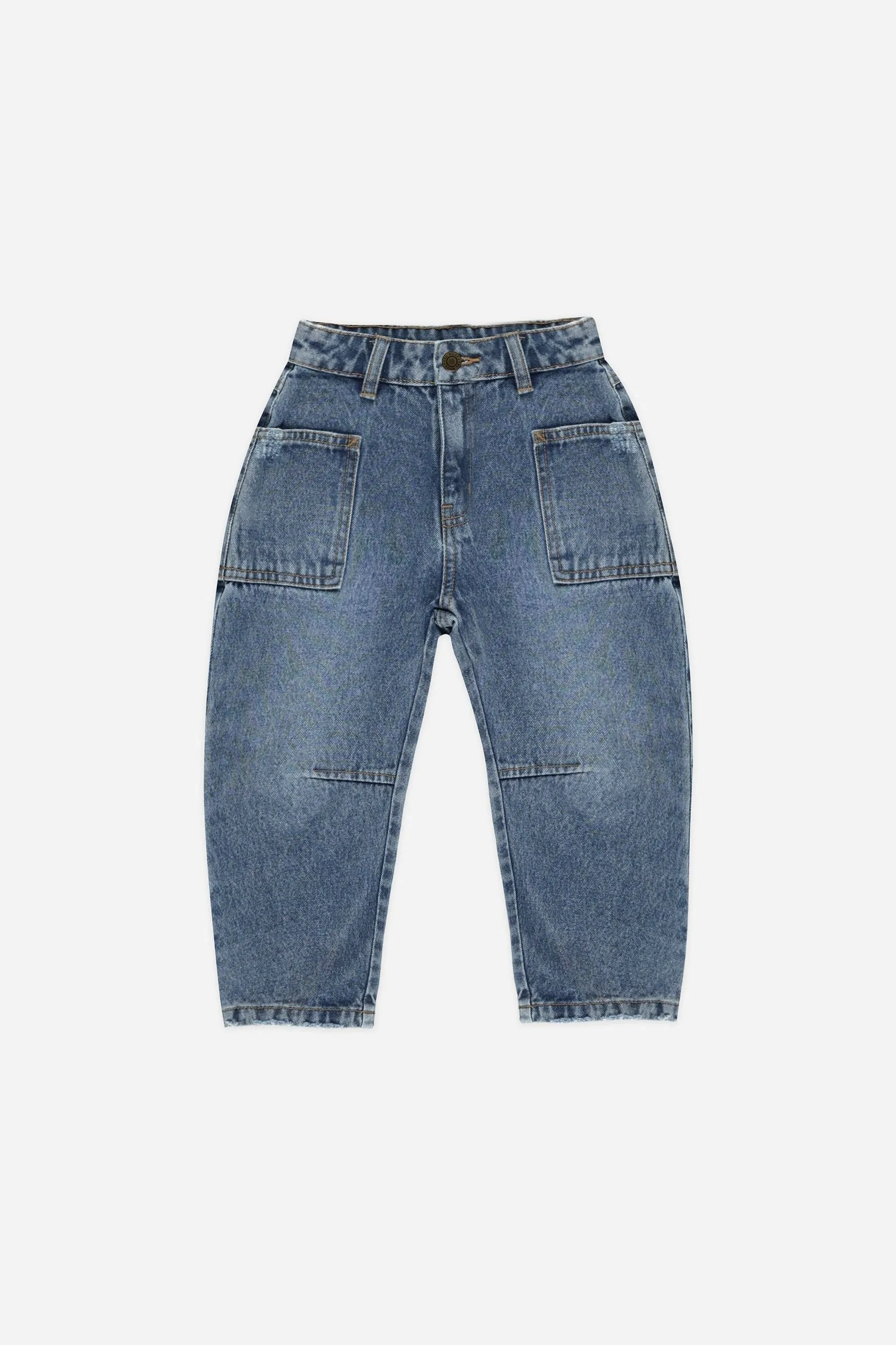 Rylee   Cru Pantalon tonneau bébé-enfant | Indigo