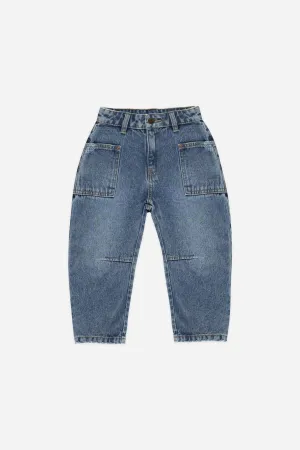 Rylee   Cru Pantalon tonneau bébé-enfant | Indigo