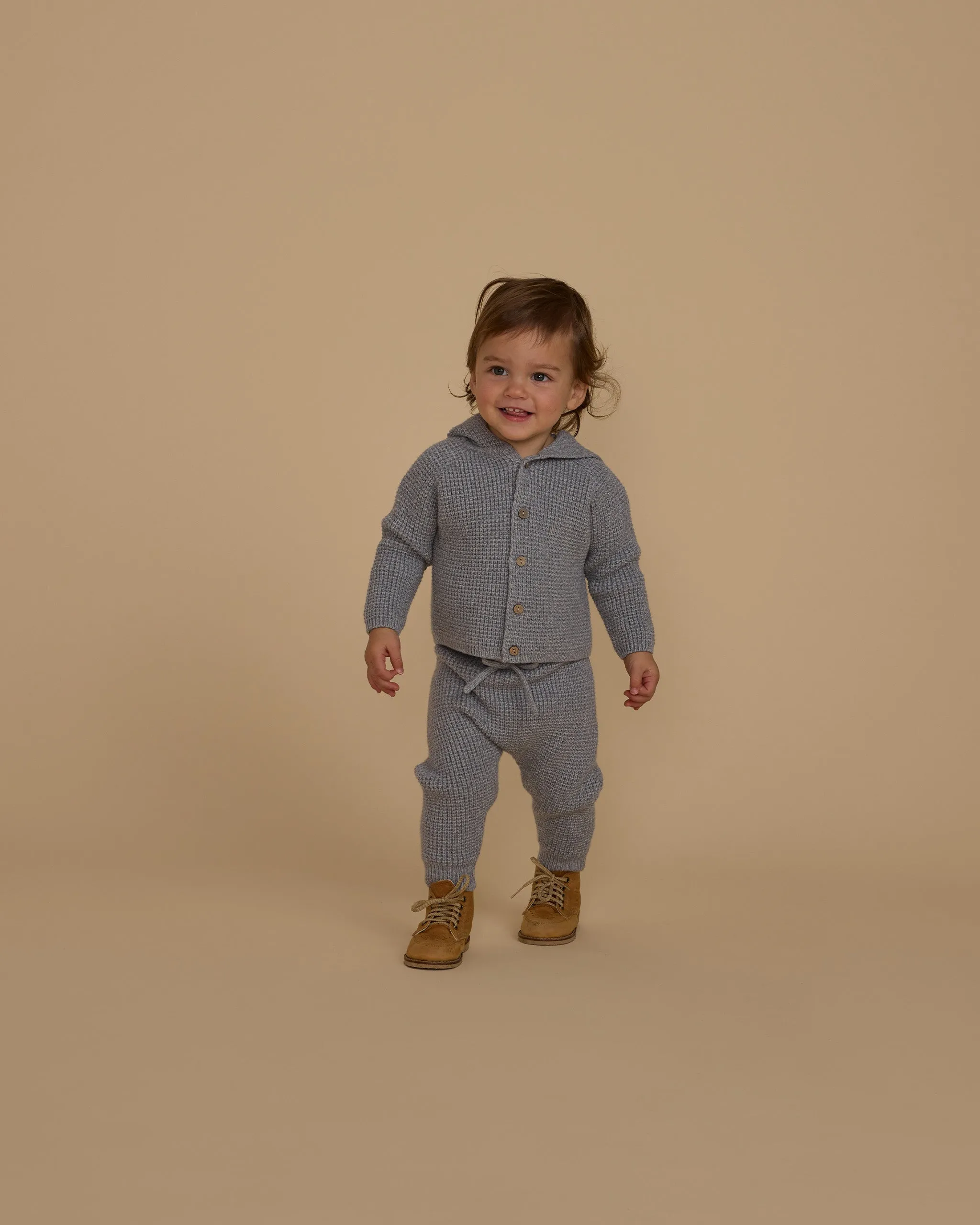 Rylee   Cru Pantalon Gable pour bébé et enfant | Bleu poussiéreux