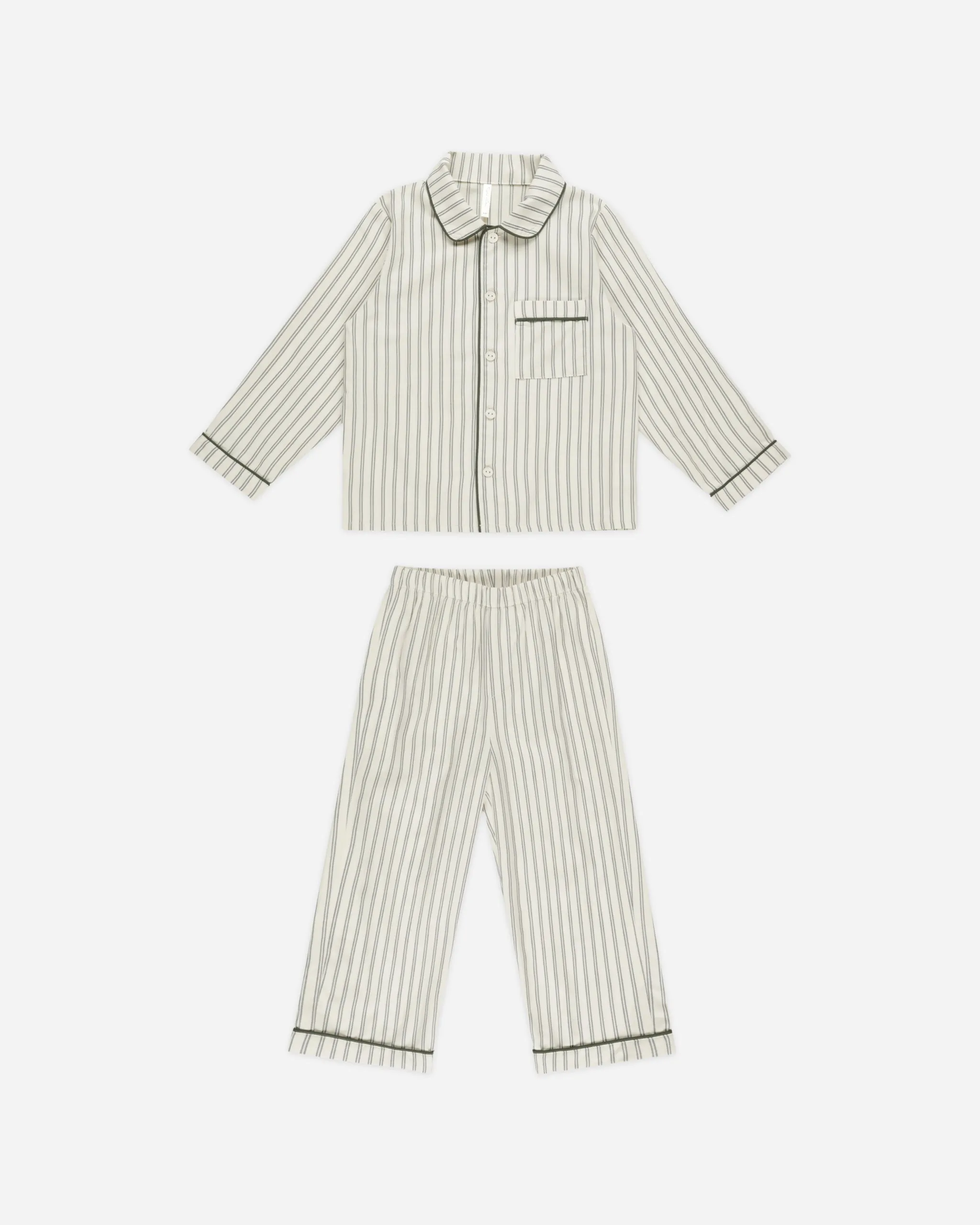 Rylee   Cru Pyjama bébé/enfant manches longues | Rayure forêt