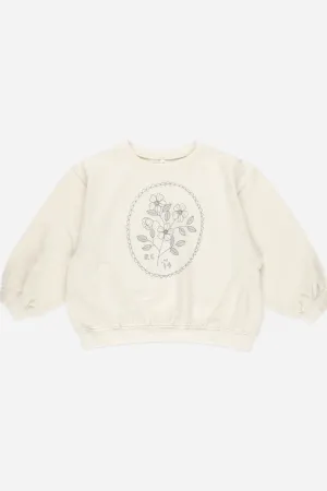 Rylee   Cru Sweat-shirt ample bébé/enfant | Fleurs sauvages
