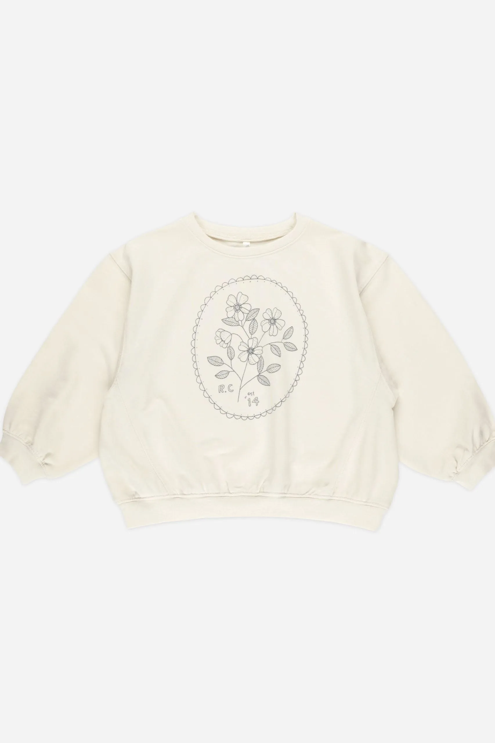 Rylee   Cru Sweat-shirt ample bébé/enfant | Fleurs sauvages