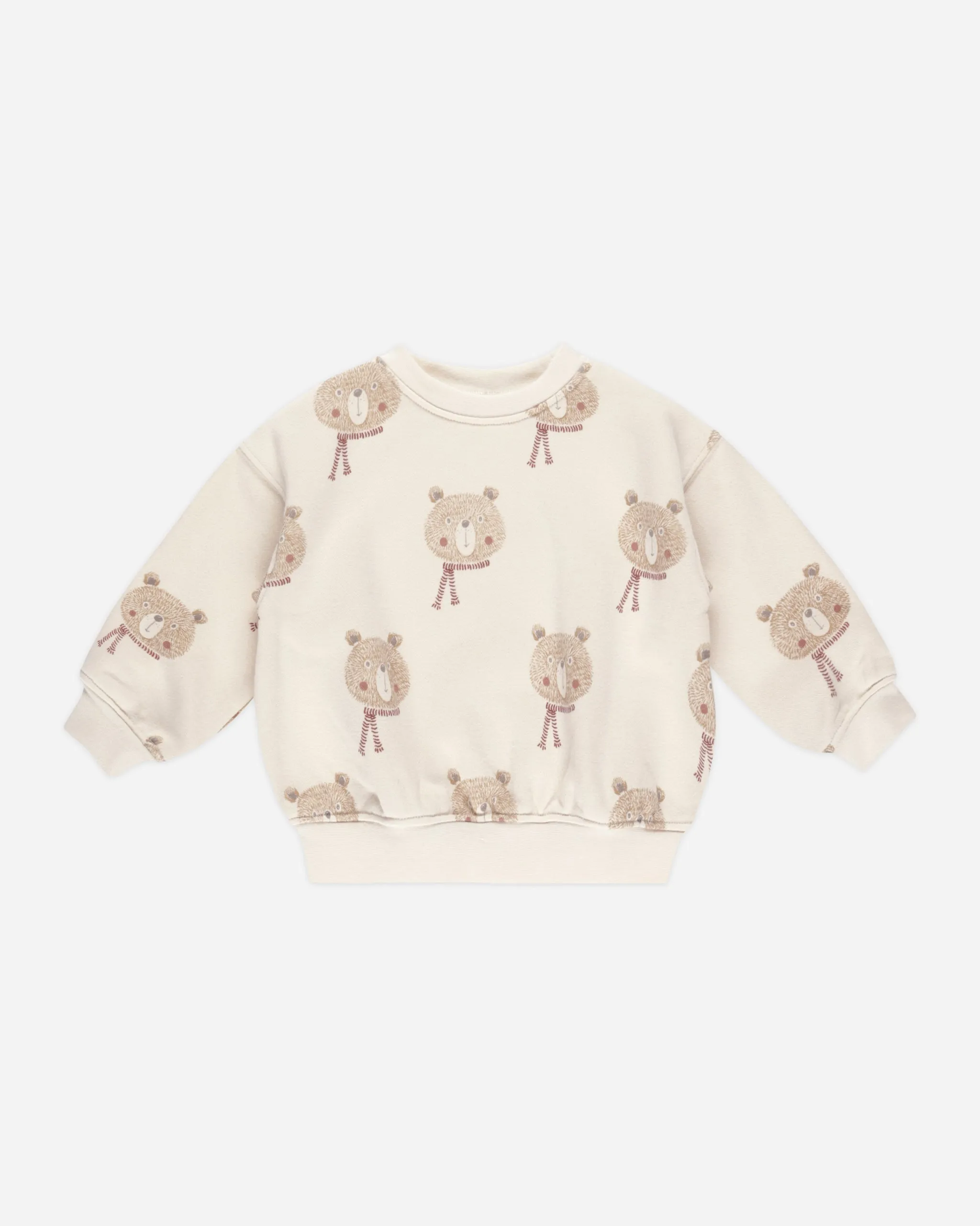 Rylee   Cru Sweat-shirt décontracté bébé/enfant | Ours Naturel