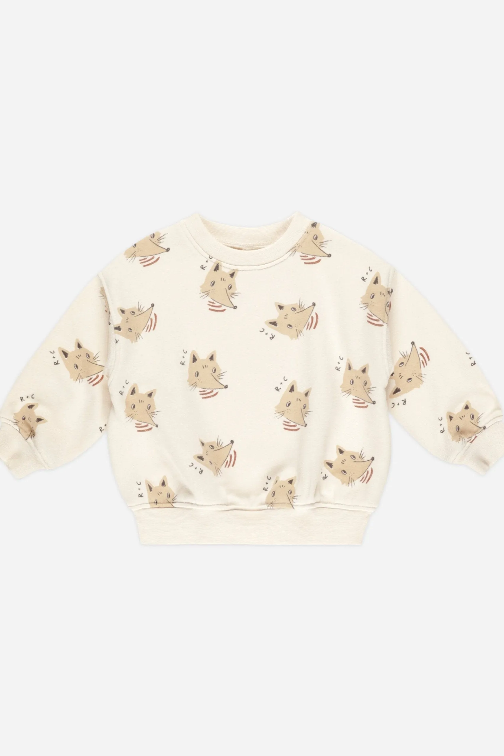 Rylee   Cru Sweat-shirt décontracté bébé/enfant | Coyote Naturel
