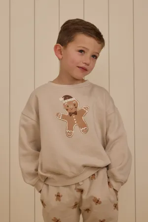 Rylee   Cru Sweat-shirt décontracté bébé/enfant | Pierre pain d'épice