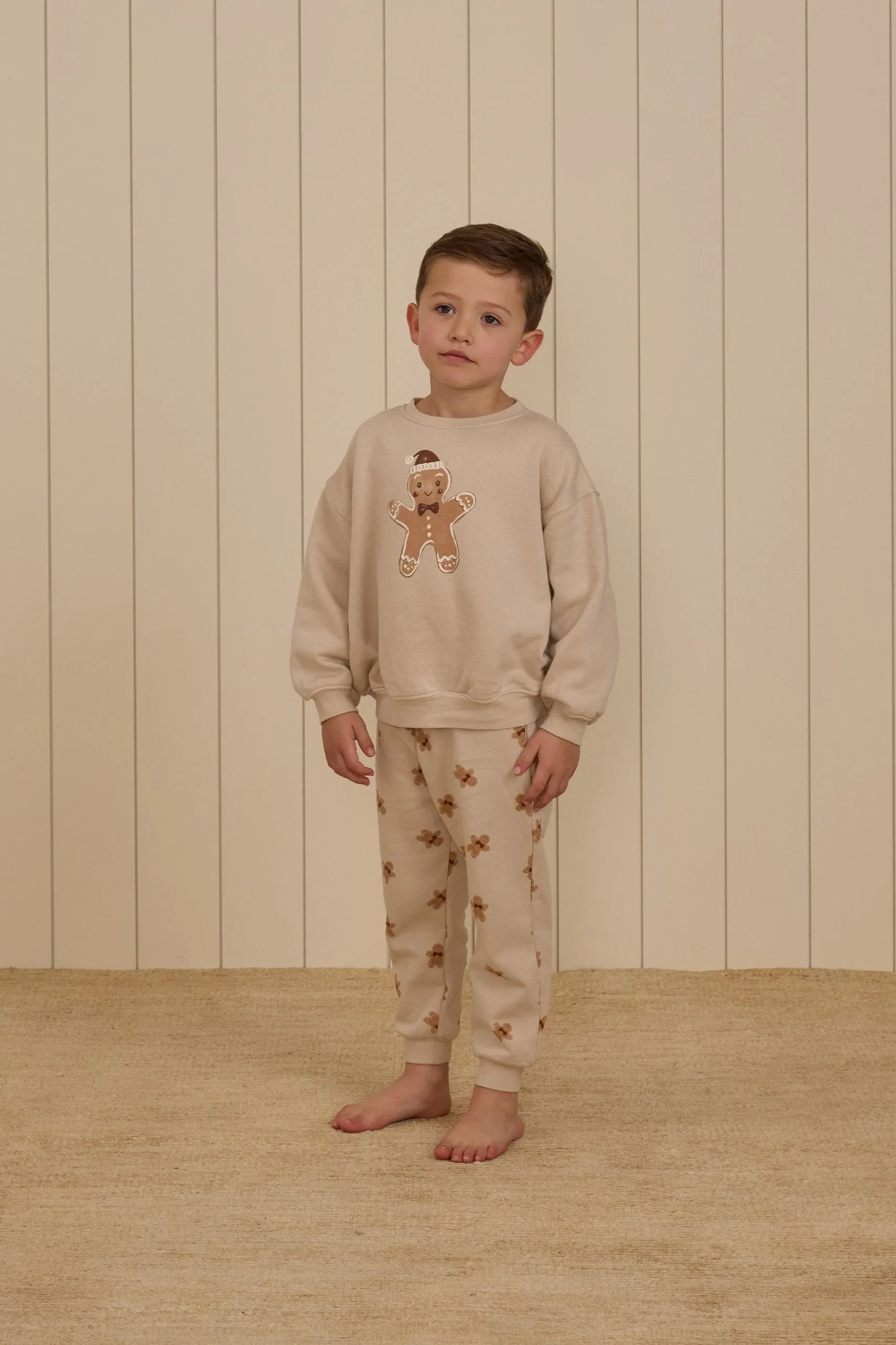 Rylee   Cru Sweat-shirt décontracté bébé/enfant | Pierre pain d'épice