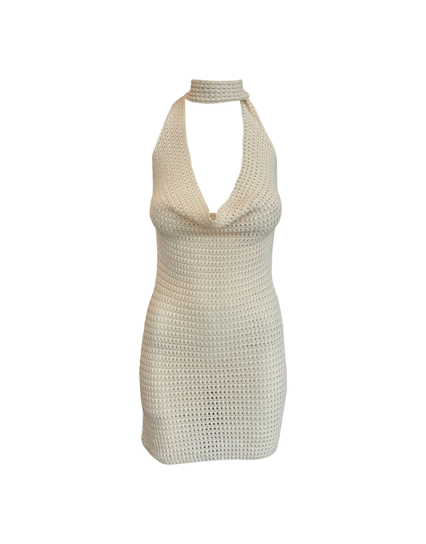 ROBE MINI CROCHET SANTORINI