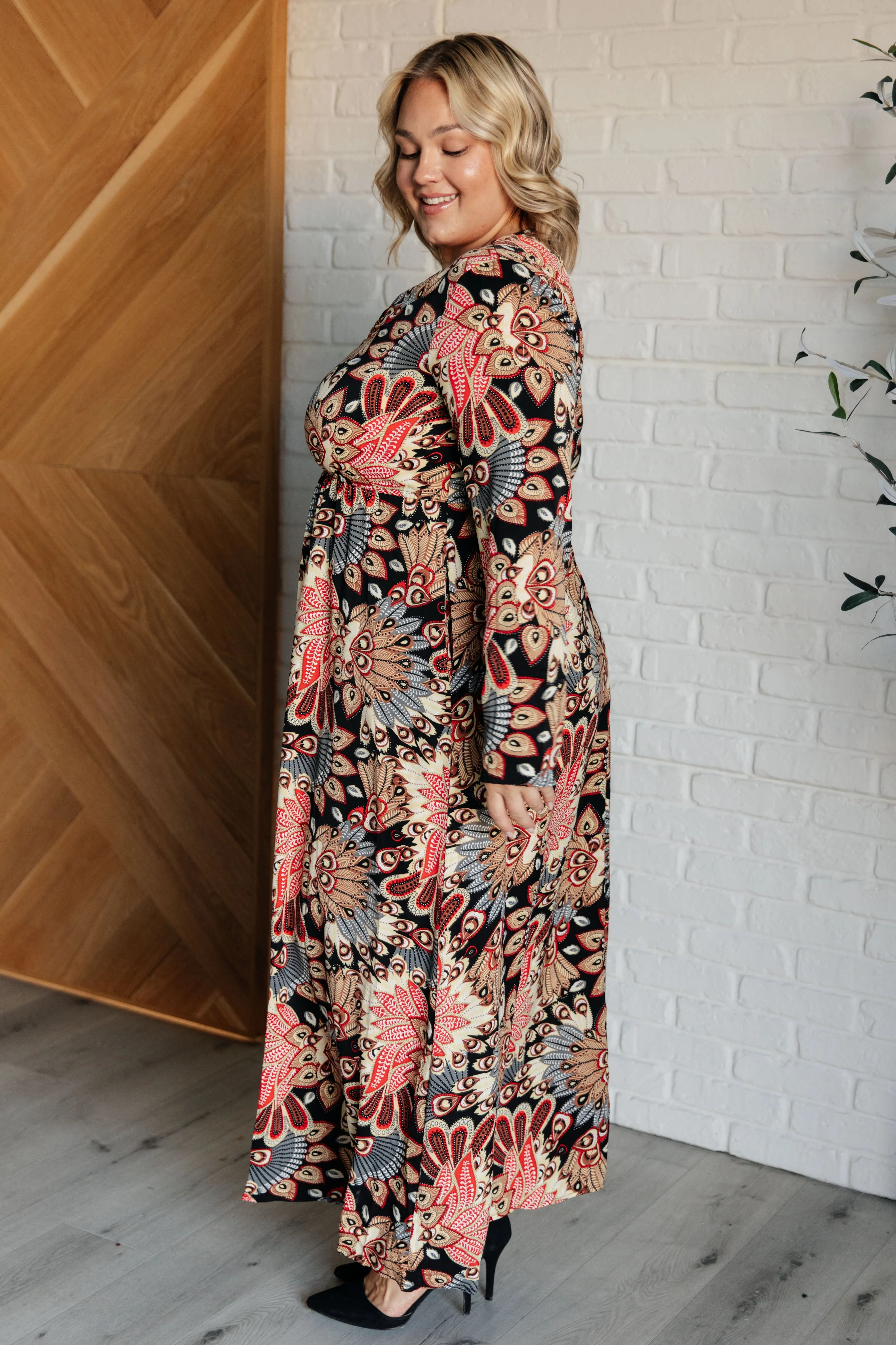Robe maxi Faux Wrap Send it Over